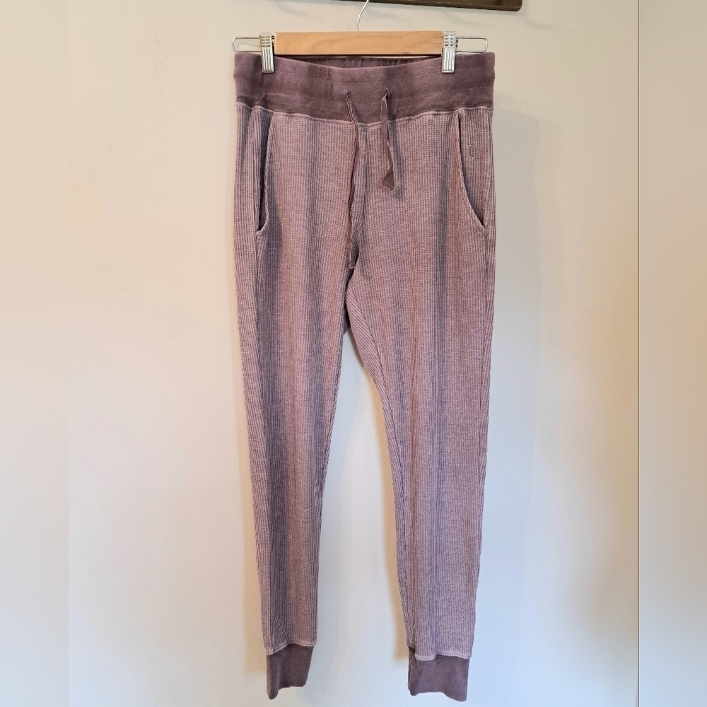 ZYIA Active Purple Don't Wake Me Thermal Joggers Small